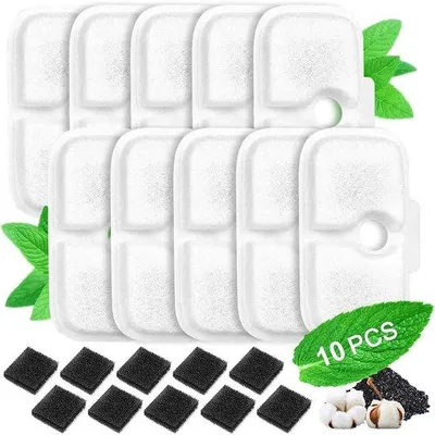 Produktbild von Kattendrinkfilter 2,5 Liter mit 20 Filterpatronen und 20 Schuimsponzen