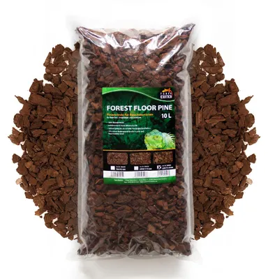 Produktbild von Forest Floor Pine 10 Liter Grob – Natürlicher Pinienrinden-Bodengrund für Terrarien und Vivarien