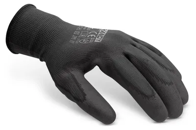 Produktbild von 12 Paar Nitril-Arbeitshandschuhe Größe L – Schwarz – 12 Paar – EN388 – Mechanischer Schutz – Herren und Damen – 12 Paar [11132L12]
