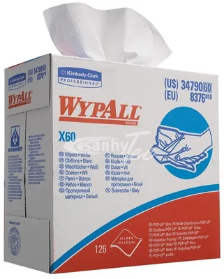 Produktbild von Kimberly Clark Wischtücher - Zupfbox, WYPALL X60 (KC 8376)