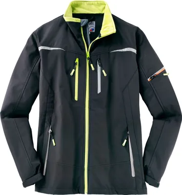 Obrázok produktu pre Terrax Softshellová bunda Black/Lime Veľkosť 4XL