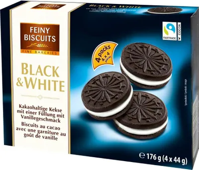 Zdjęcie produktu dla Kekse Black & White 176g