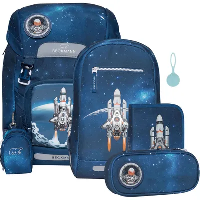 Produktbild von BECKMANN Norway Schulranzen Set 6tlg. Classic 22l space mission
