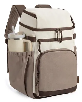 Produktbild von Isolierter Kühlrucksack 30 Dosen, Auslaufsichere Lunch Kühltasche mit Zwei Fächern Leichter, wasserdichter Kühlrucksack für Damen und Herren Ideal
