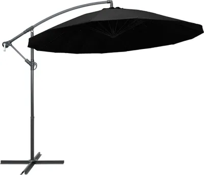 Produktbild von Ampelschirm Schwarz 3 m Aluminium-Mast