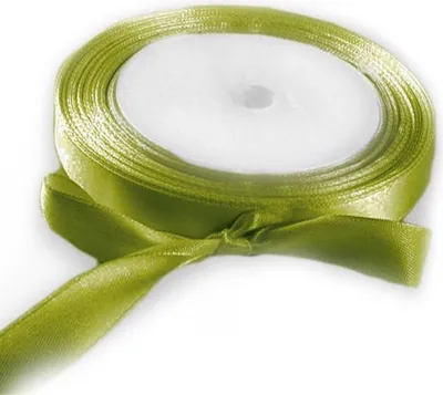 Image de Ruban de satin 12 mm, olive