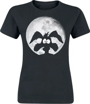 Produktbild von Looney Tunes T-Shirt Damen Coyote - Moonlight schwarz XXL