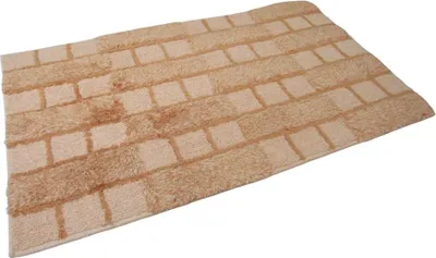 Produktbild von Sanwood Badematte Badteppich Badvorleger Duschvorleger Badezimmerteppich 60x100 cm Dalia Sand