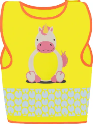 Produktbild von Korntex Kinderwarnweste Funtastic Wildlife FUNUNICYWXXS Einhorn XXS