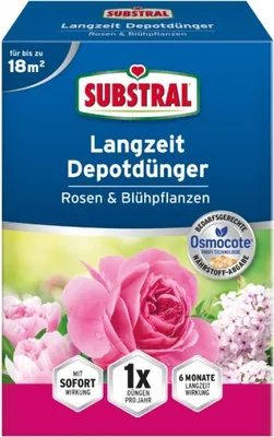 Produktbild von Substral Langzeit Depotdünger Rosen und Blühpflanzen 1,5 kg