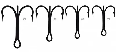 Produktbild von Mustad Catfish Hooks Drillinge Modell 9430, Größe:2/0