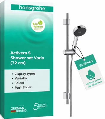 Immagine prodotto di Set doccia hansgrohe Activera Select S 95 2jet EcoSmart con asta doccia Varia 72 cm, cromato, 1 pz.
