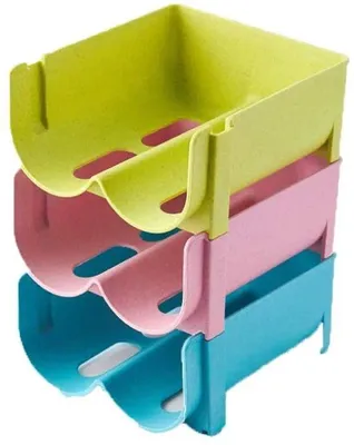 Immagine prodotto di Scaffali in plastica per 6 bottiglie di vino, scomparti da cucina, contenitori per bevande, scaffali per la conservazione di birra e bibite