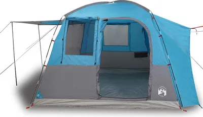 Produktbild von vidaXL Autozelt 4 Personen Blau Wasserfest