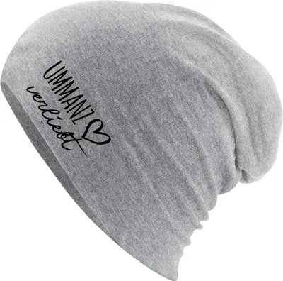 Produktbild von Huuraa Beanie Ummanz verliebt Heather Grey One Size Baumwolle und Elasthan Mütze Geschenkidee