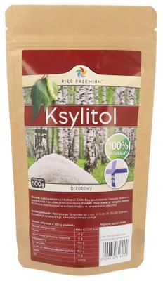 KSYLITOL 500 g - PIĘĆ PRZEMIAN (FINLANDIA)