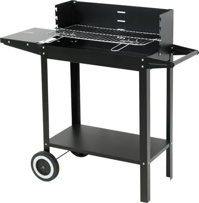 Immagine prodotto di Barbecue a carbonella 48 x 26,5 cm, aperto con ripiano, barbecue da campeggio