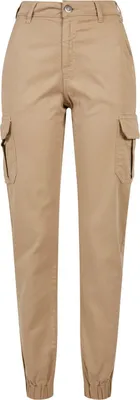 Image de Pantalon cargo taille haute pour femme Urban Classics Ladies, couleur softtaupe - 30