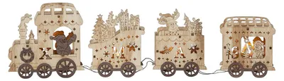 Image de Star Trading décoration de table "Yuletide", train, 4 ww LED, couleur : naturel,