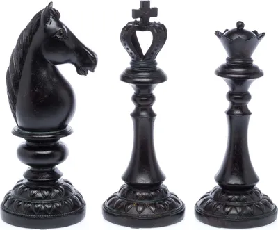 Produktbild von XL Schachfiguren Höhe 33cm Figur König Dame Pferd sculpture chess pieces