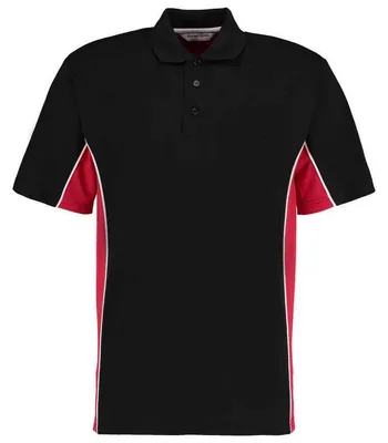Obrázok produktu pre Kustom Kit - Pánske polo tričko, klasické LT5523 (S) (čierne/červené/biele)