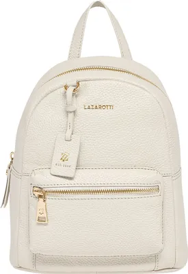 Immagine prodotto di Lazarotti Pelle zaino per il tempo libero zaino Bologna Leather Backpack Creme White avorio
