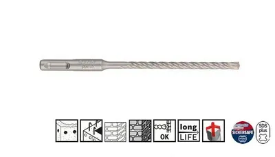 Obrázek produktu pro Bosch 2 608 833 809, Rotační kladivo, Hammer drill bit, 1,2 cm, 200 mm, Betonový, 1,2 cm