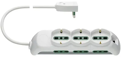 Image de VIMAR fp00530.c.b : Prises universelles DREI, compatibles 6P17/11 et SPB17, de couleur blanche