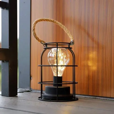Productafbeelding van Decoratieve LED Lantaarn met Koperdraad - Warm Wit