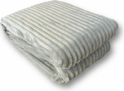 silbergraue Kuscheldecke