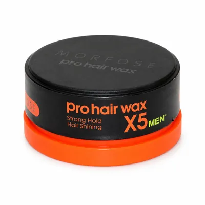 Produktbild von Morfose Strong Hold X5 Haarwachs 150 ml – Starker Halt und glänzendes Finish, Styling Wax für definierte Herrenfrisuren, KI-generiertes Bild