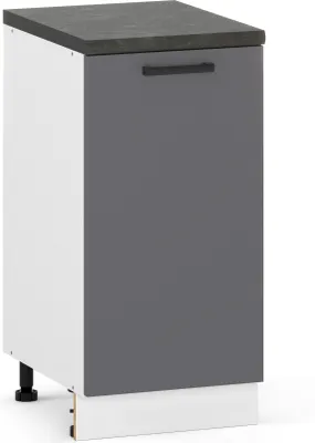 Produktbild von Küchenschrank stehend 1D Unterschrank 40cm Graphit