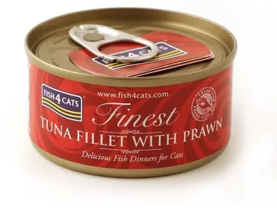 Zdjęcie produktu dla FISH4CATS Filet z tuńczyka z krewetkami - mokra karma dla kotów - 70g