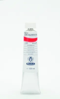 Produktbild von Schmincke aqua-LINOPRINT Linoldruckfarben 120 ml - 320 Zinnoberrot