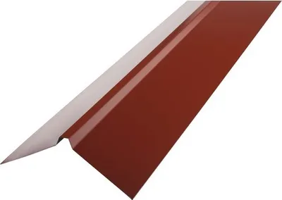 Produktbild von PRECIT Dachfirst gerade für Trapezblech Oxidrot RAL 3009 2000 mm x 95 mm x 95 mm