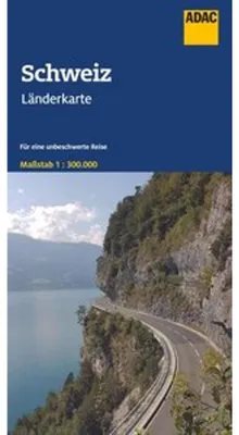 Obrázok produktu pre Mapa krajiny ADAC Švajčiarsko 1:300 000