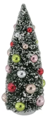 Imagen del producto de Árbol de Navidad - Plástico - Verde/Multicolor - 12,5 x 30 cm