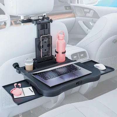 Productafbeelding van Omgoods - Multifunctionele Auto Achterbanktafel met Drinkhouder