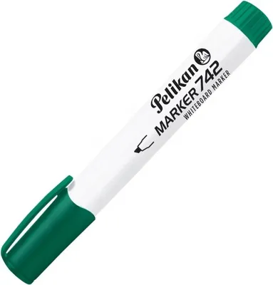 Immagine prodotto di Pelikan 818049 Marcatore per lavagna bianca Pelikan 742, punta a cuneo, verde
