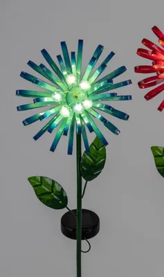 Produktbild von Gartenstecker Blüte mit Solarlicht blau H. 84cm aus Metall Formano Garten S25