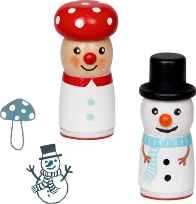 Produktbild von Figürlicher Holzstempel (Weihnachten), sort.