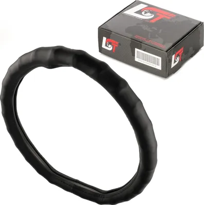 Produktbild von Lenkradbezug Schoner Ø 38x9 cm 15x3,5 Zoll Schwarz für VW für SEAT für SKODA
