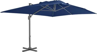 Produktbild von Ampelschirm mit Aluminium-Mast 4x3 m Azurblau