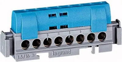 Produktbild von LEGRAND Neutralleiter-Klemmenblock mit 8 Anschlüssen