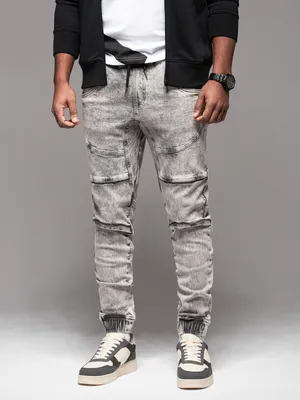 Obrázek produktu pro Ombre Clothing Pánské džínové kalhoty Burnor šedá XL