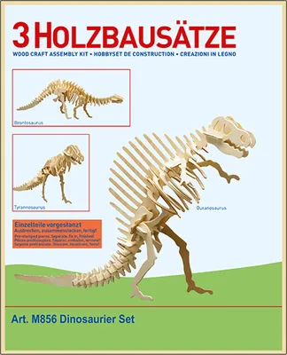 Obrázok produktu pre PEBARO drevená stavebnica dino, sada 3 ks