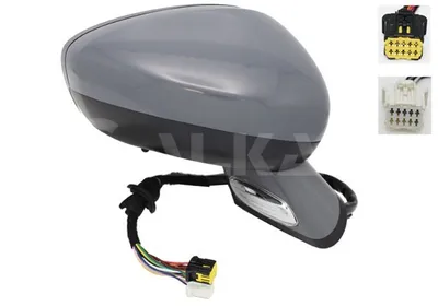 Produktbild von ALKAR 6148863 Außenspiegel Seitenspiegel Rechts für CITROËN DS4 Beheizt mit Memory Konvex Grundiert Teilgrundiert Elektrisch