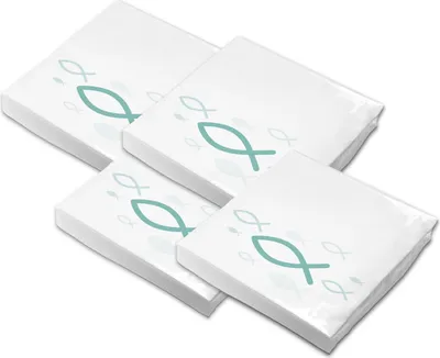 Produktbild von itenga Servietten Fisch türkis 30 x 30 cm 3-lagig 80 Stück