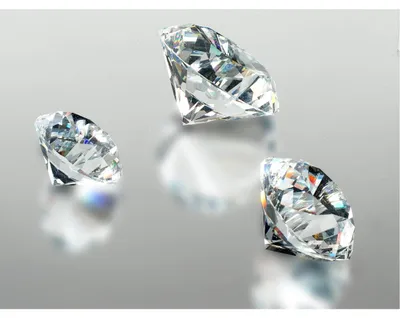 Produktbild von 3er Set Deko Diamanten klar D. 4 + 5 +6cm  Glas geschliffen Formano