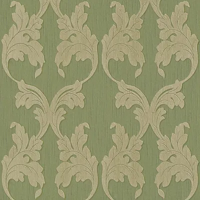 Produktbild von Profhome 956284-GU Textiloptik Vliestapete Barock matt grün 5,33 m2